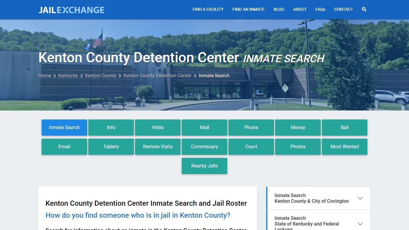 Kenton County Detention Center Inmate Search - Jail Exchange